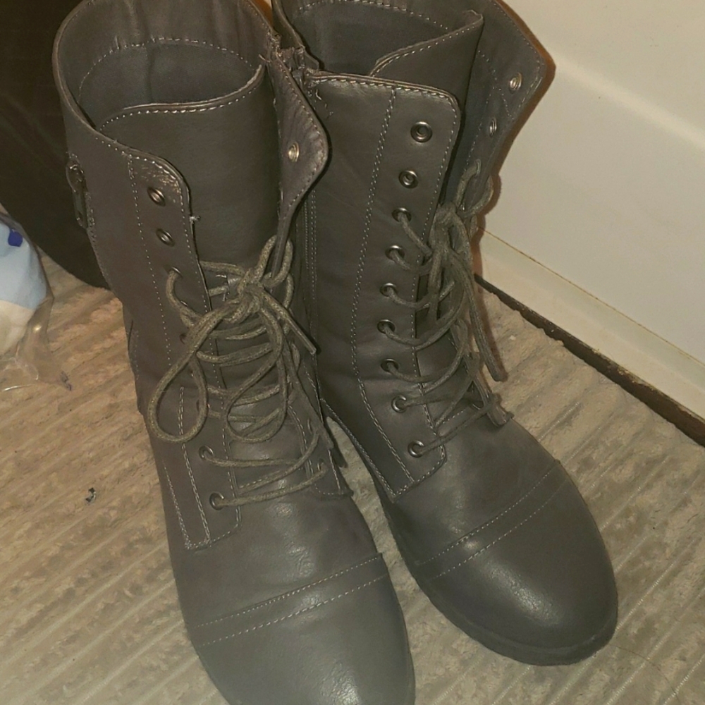 Gray Boots